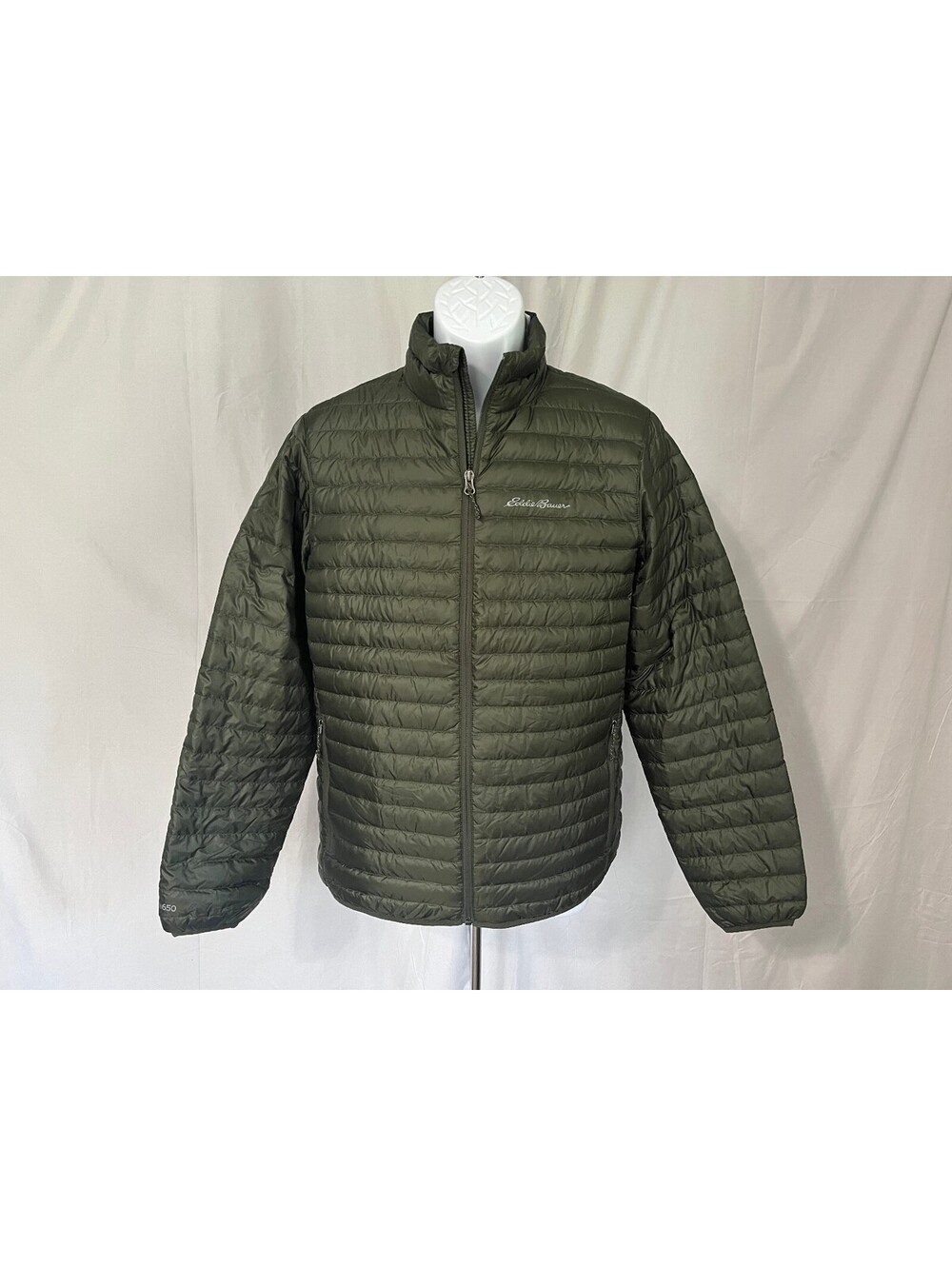 Eddie Bauer Men's EB650 Green Puffer Down Filled Jacket Coat Small S